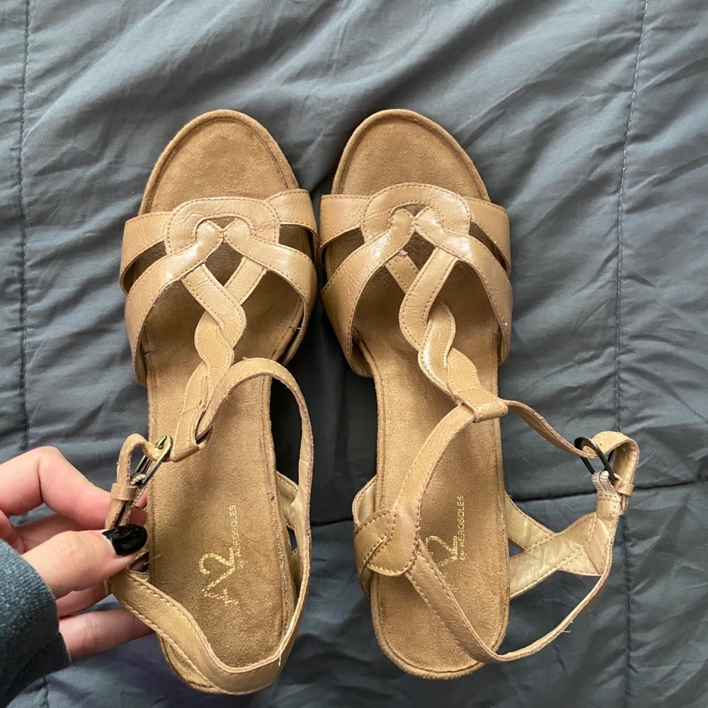 Tan wedges